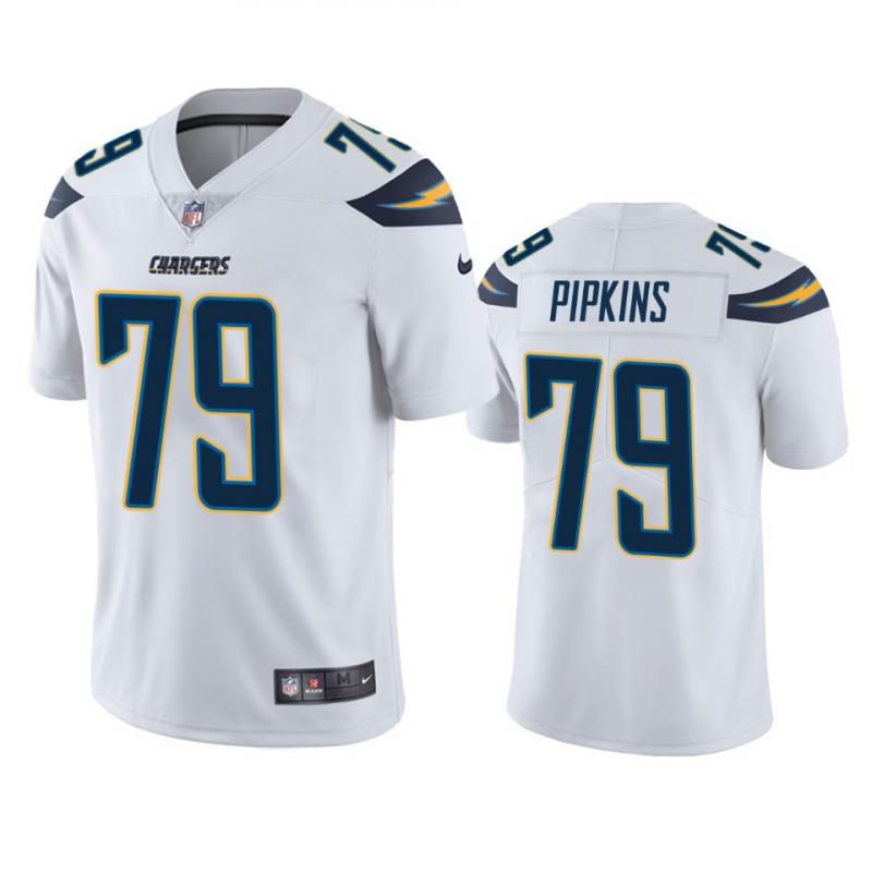 Men Los Angeles Chargers 79 Trey Pipkins III Nike White Limited NFL Jersey